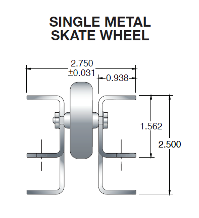 Pallet Flow Skate Wheel Dimensions