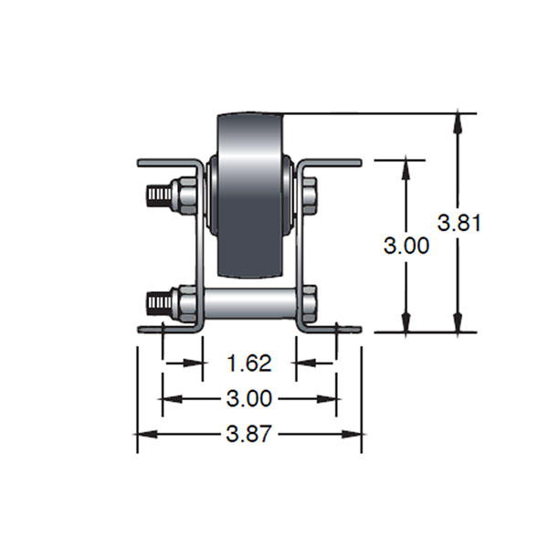 Single Wheel Plastic Pallet Flow Dimensions